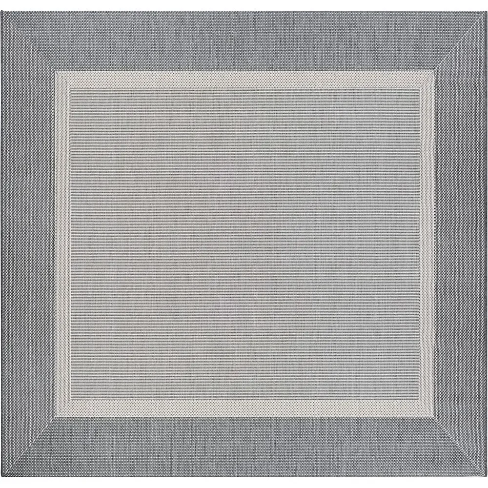 Outdoor Kid Friendly - Indoor/Outdoor Stria Texture Rug, 7'6 Square,