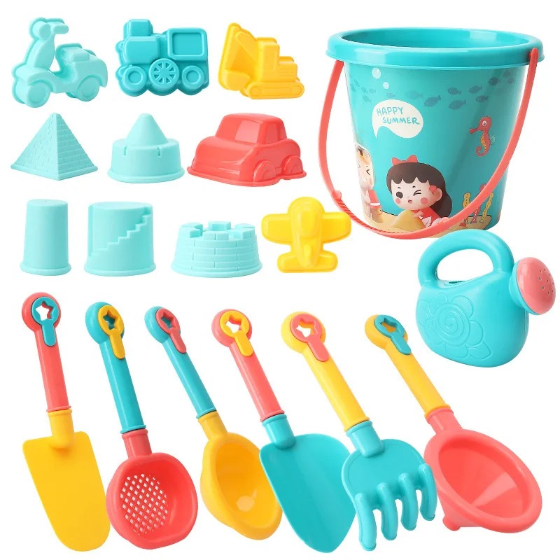 Kids Outdoor Activity Toys - 18PCS Beach Toy Set Bucket Seaside