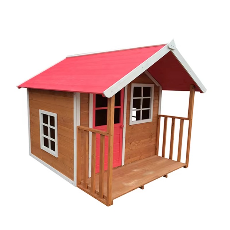 Kids Outdoor Cubby House - Garden Children Cubby House Wood Playhouse