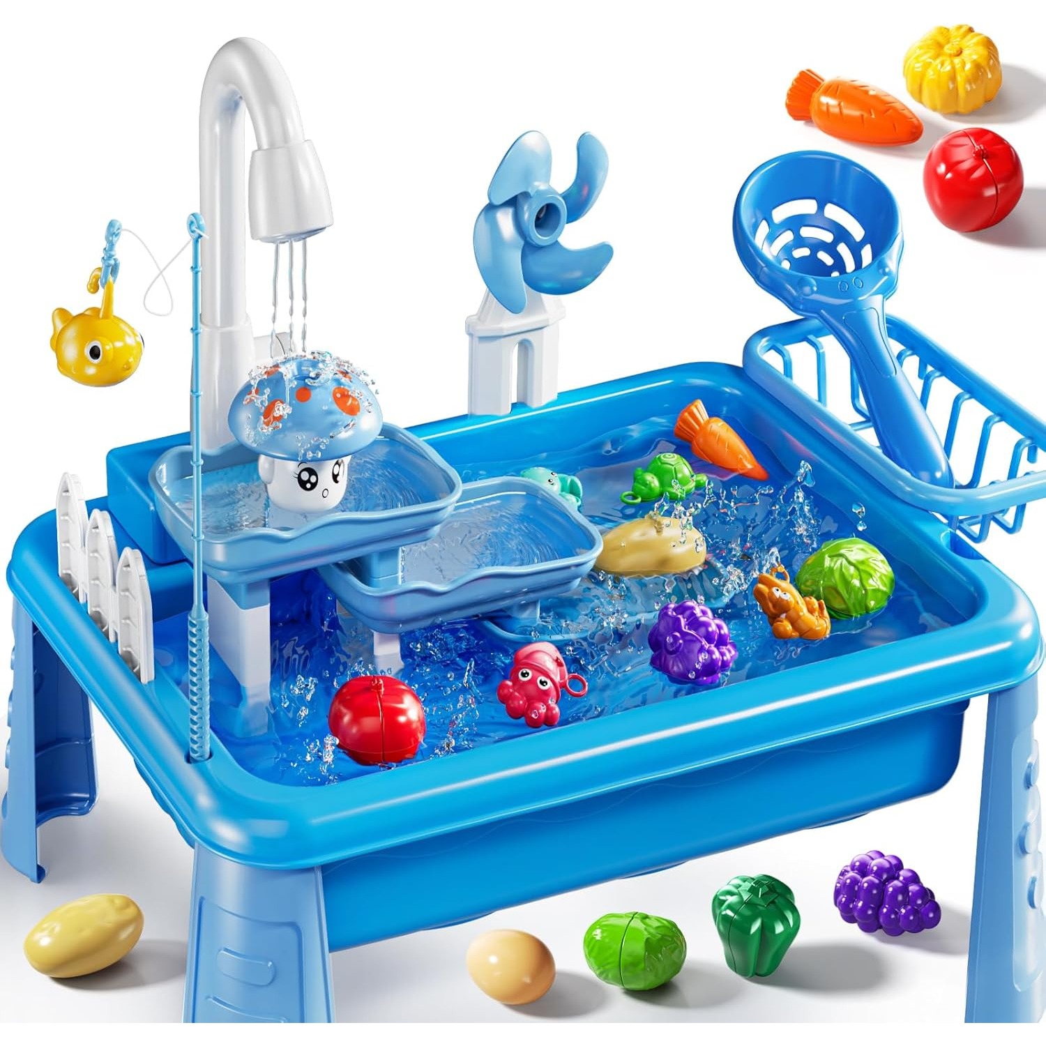 Kids Outdoor Play Table - Water Table Play Sink Toy for