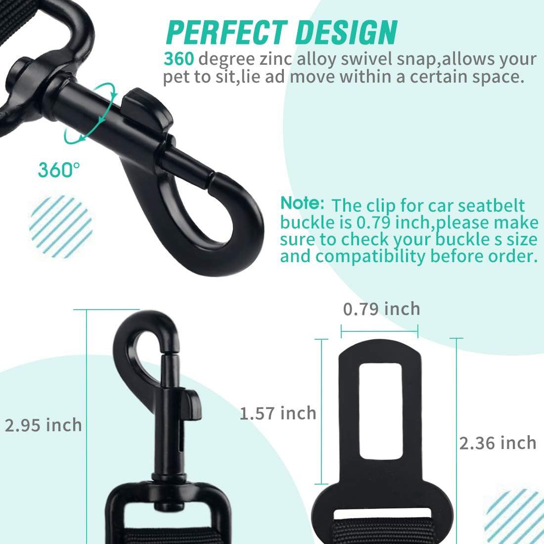 Durability Retractable Dog Car - Swing Seat Belt recension och pris