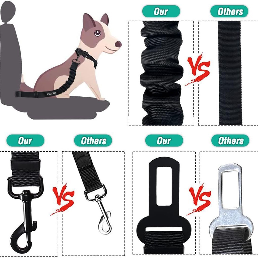 Durability Retractable Dog Car - Swing Seat Belt recension och pris