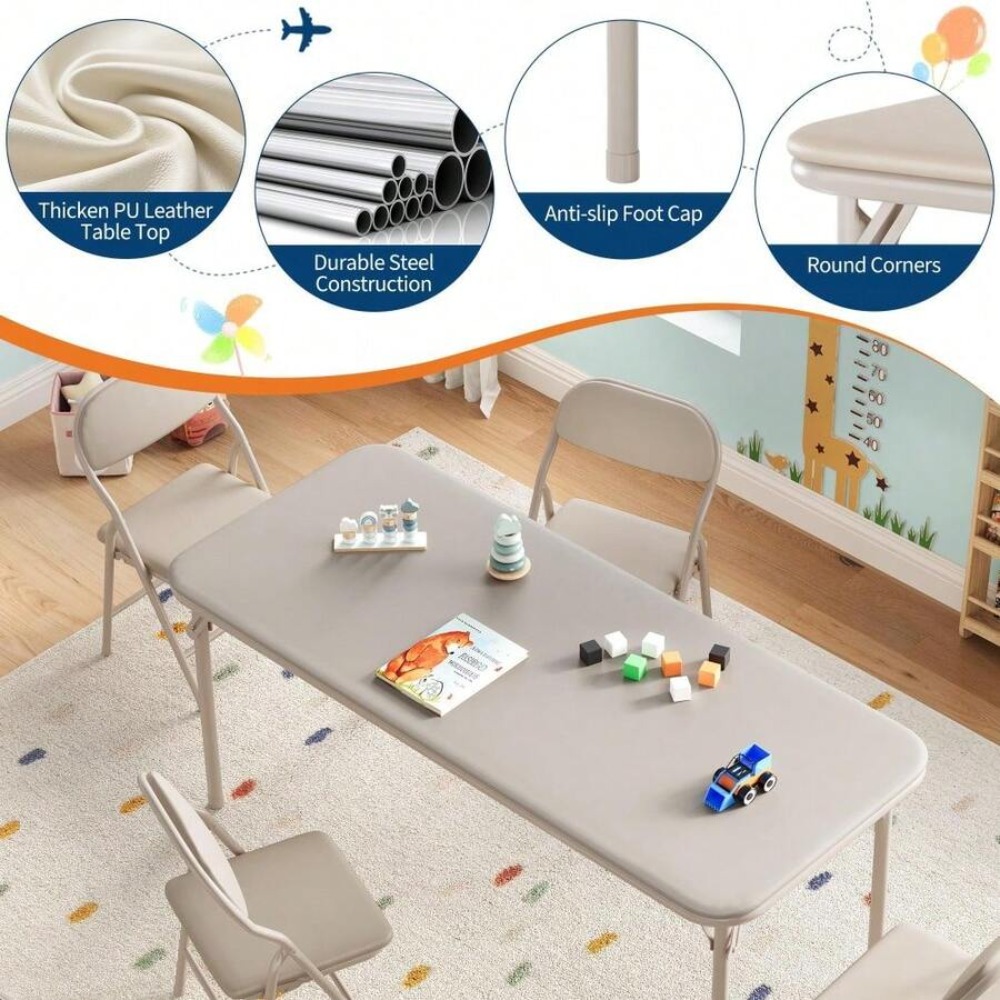 Kids Activity Table Set Foldin - Kids Outdoor Play Table recension och pris