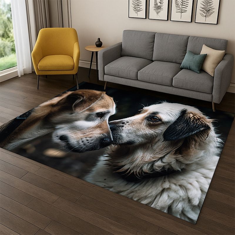 Cute Dog Puppy Cartoon Carpet  - Kids Outdoor Area recension och pris