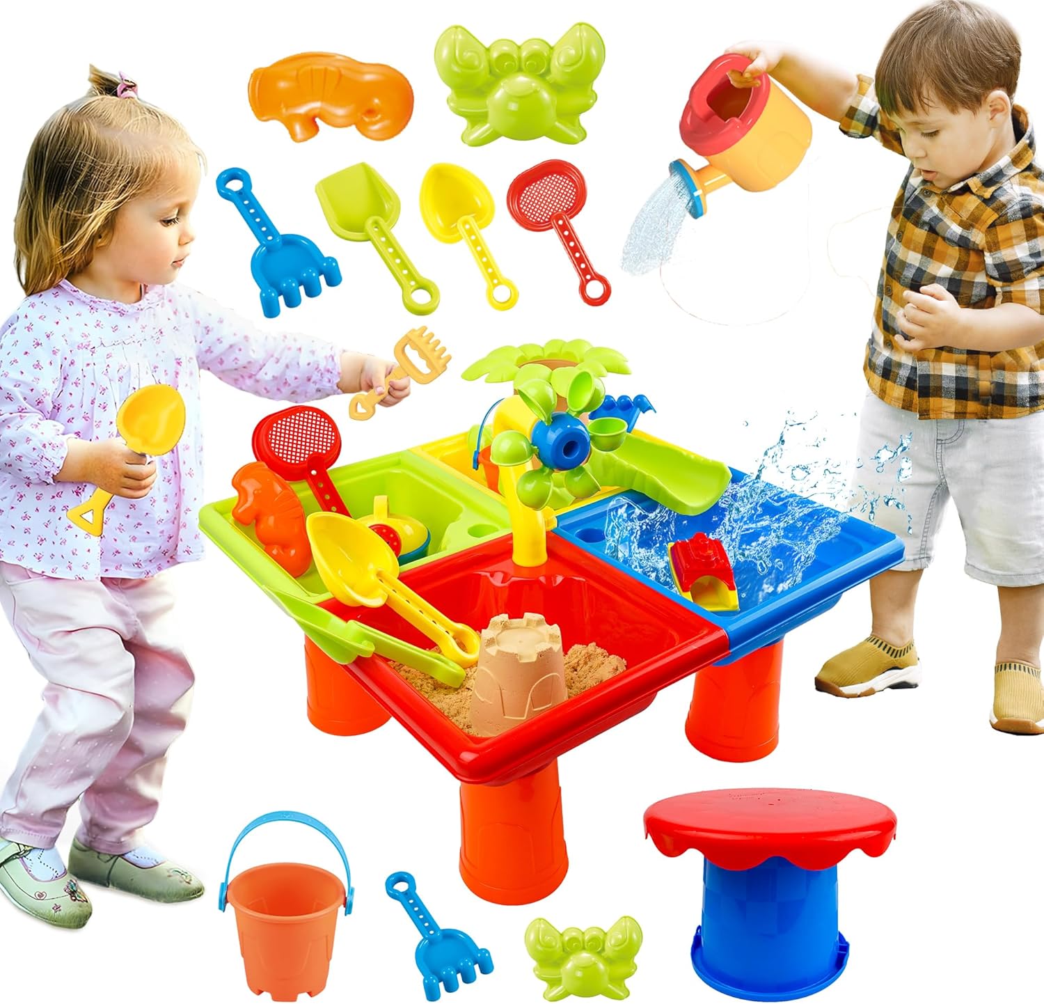 25 Pcs Summer Water Table for  - Kids Outdoor Activity Toys recension och pris