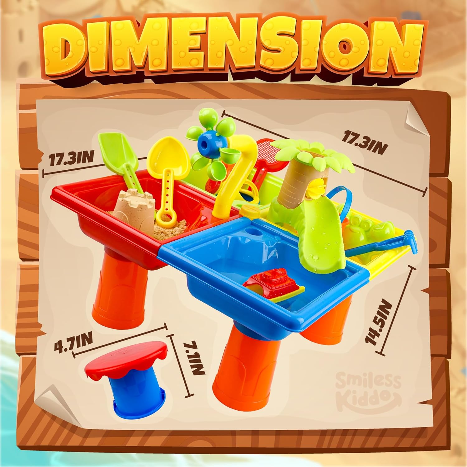 25 Pcs Summer Water Table for  - Kids Outdoor Activity Toys recension och pris