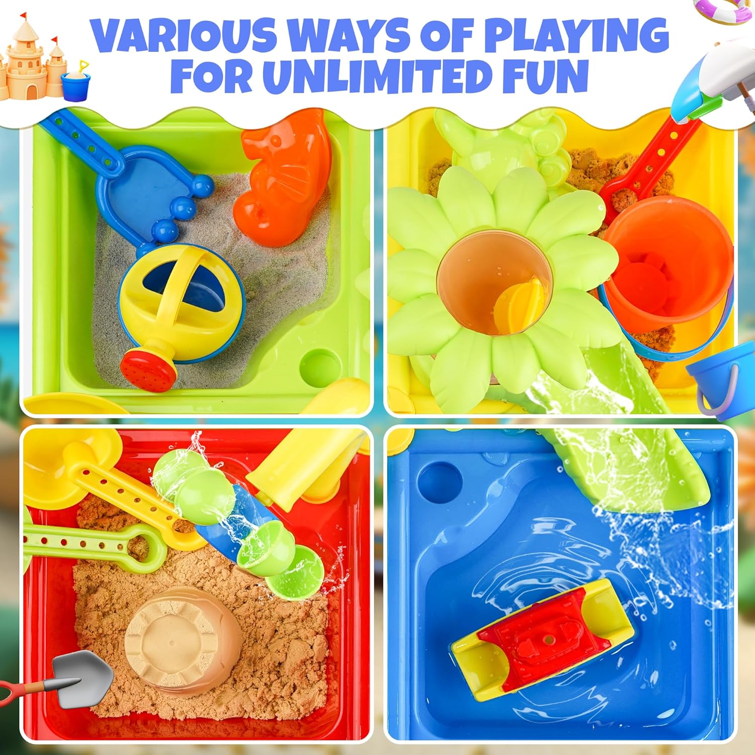 25 Pcs Summer Water Table for  - Kids Outdoor Activity Toys recension och pris