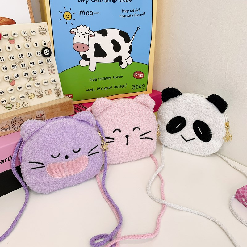 Cartoon Cat Panda Plush Should - Kids Outdoor Backpack recension och pris
