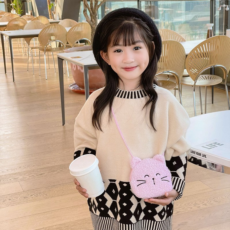 Cartoon Cat Panda Plush Should - Kids Outdoor Backpack recension och pris