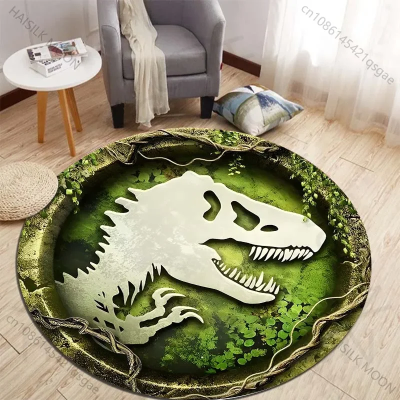 HD 3D Dinosaur Print Round Rug - Kids Outdoor Area recension och pris