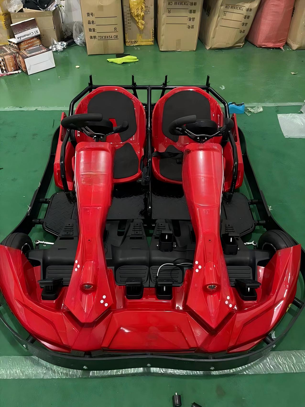 Dual-Seated Electc Racing Kart - Kids Outdoor Karting recension och pris