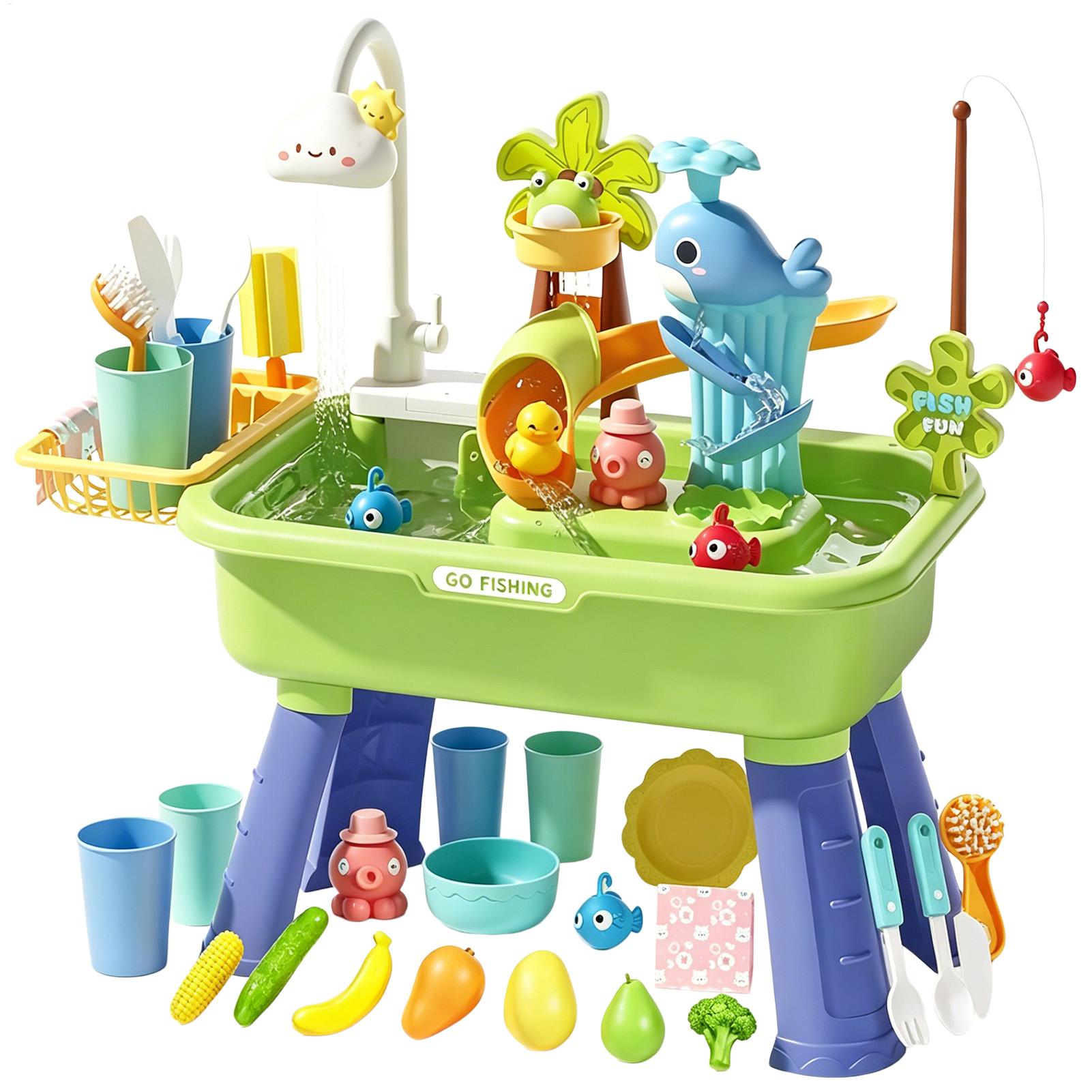 Kids Water Table with Pump, Se - Kids Outdoor Play Table recension och pris