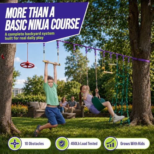 Obstacle Course for Kids - Out - Kids Outdoor Monkey Bars recension och pris