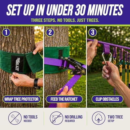 Obstacle Course for Kids - Out - Kids Outdoor Monkey Bars recension och pris