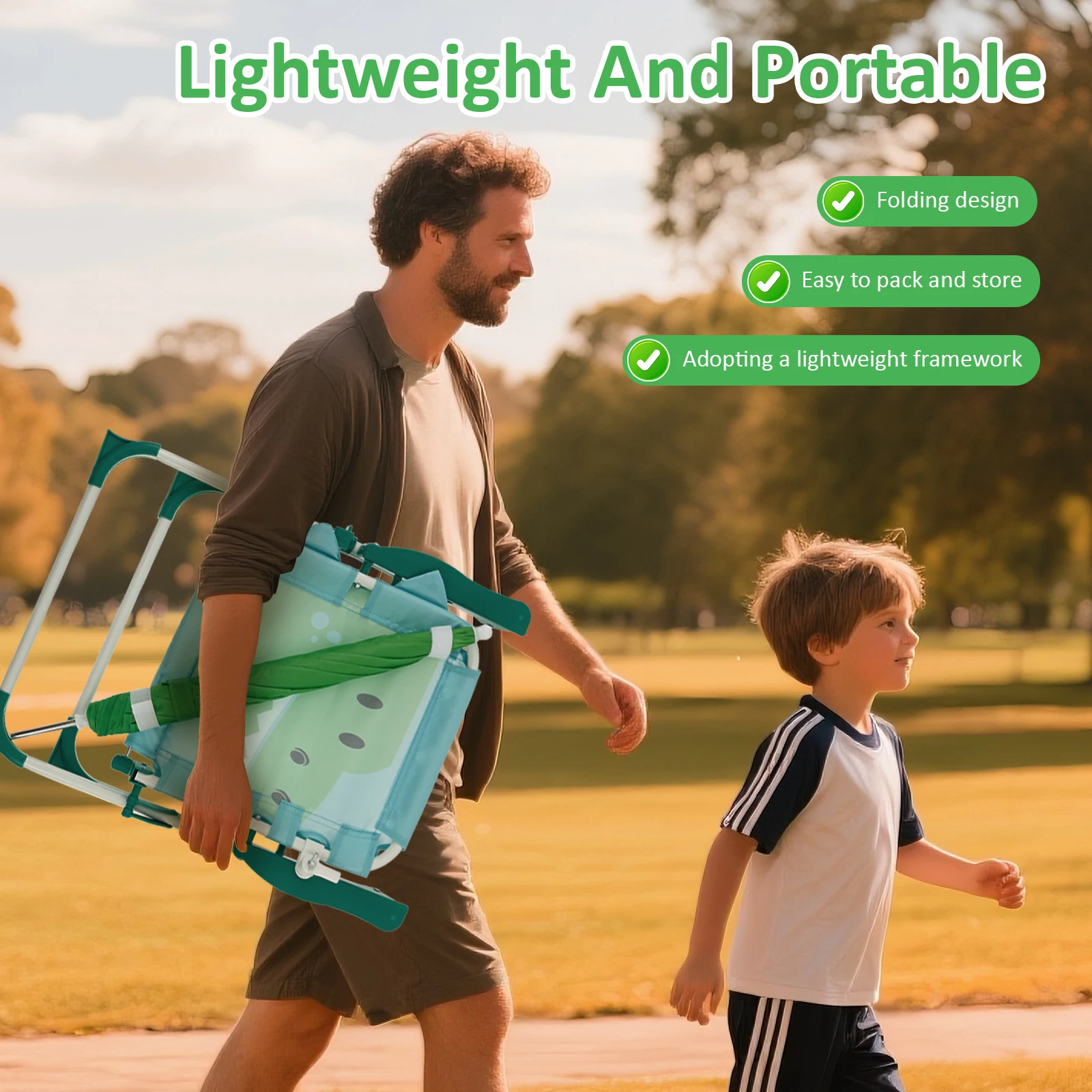 Kids Folding Beach Chair With  - Kids Outdoor Lounge Furniture recension och pris