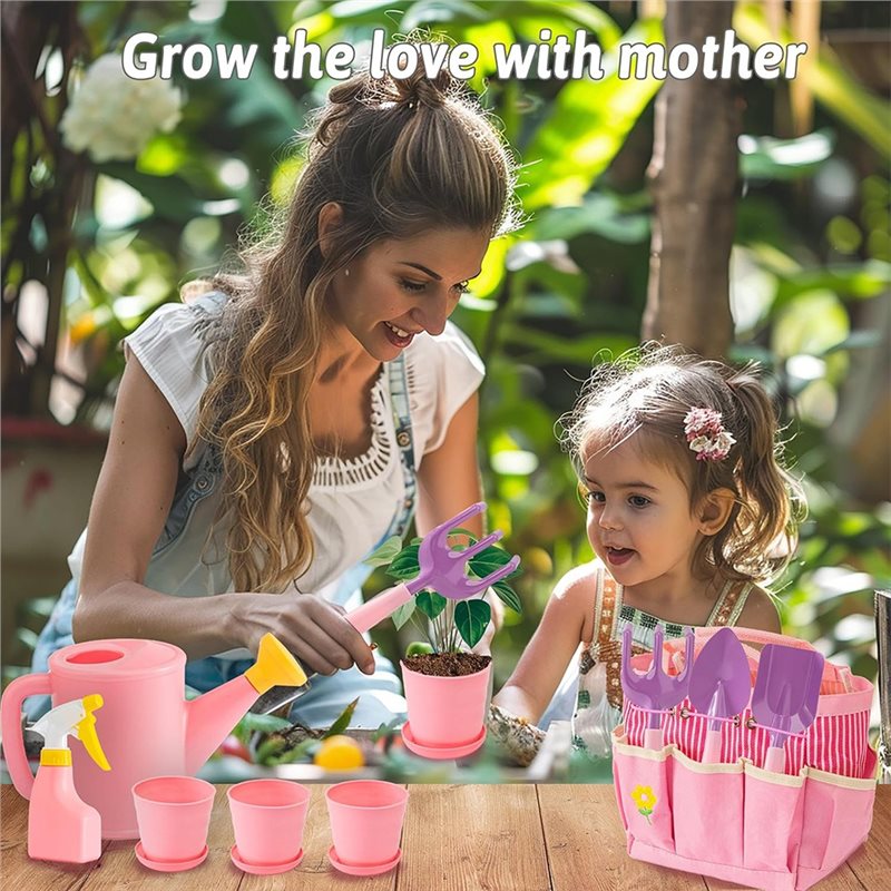 Superior-Kids Pink Gardening T - Kids Outdoor Garden Set recension och pris
