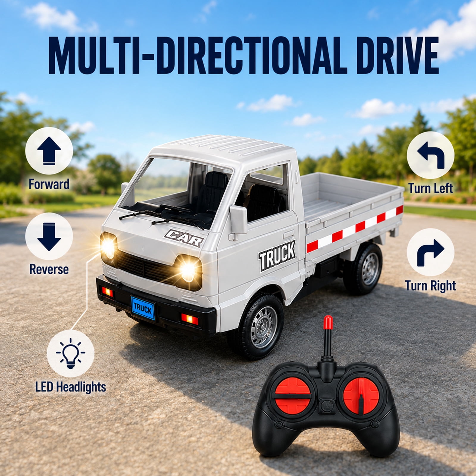 RC Pickup Truck Toy Remote Con - Kids Outdoor Electric Car recension och pris