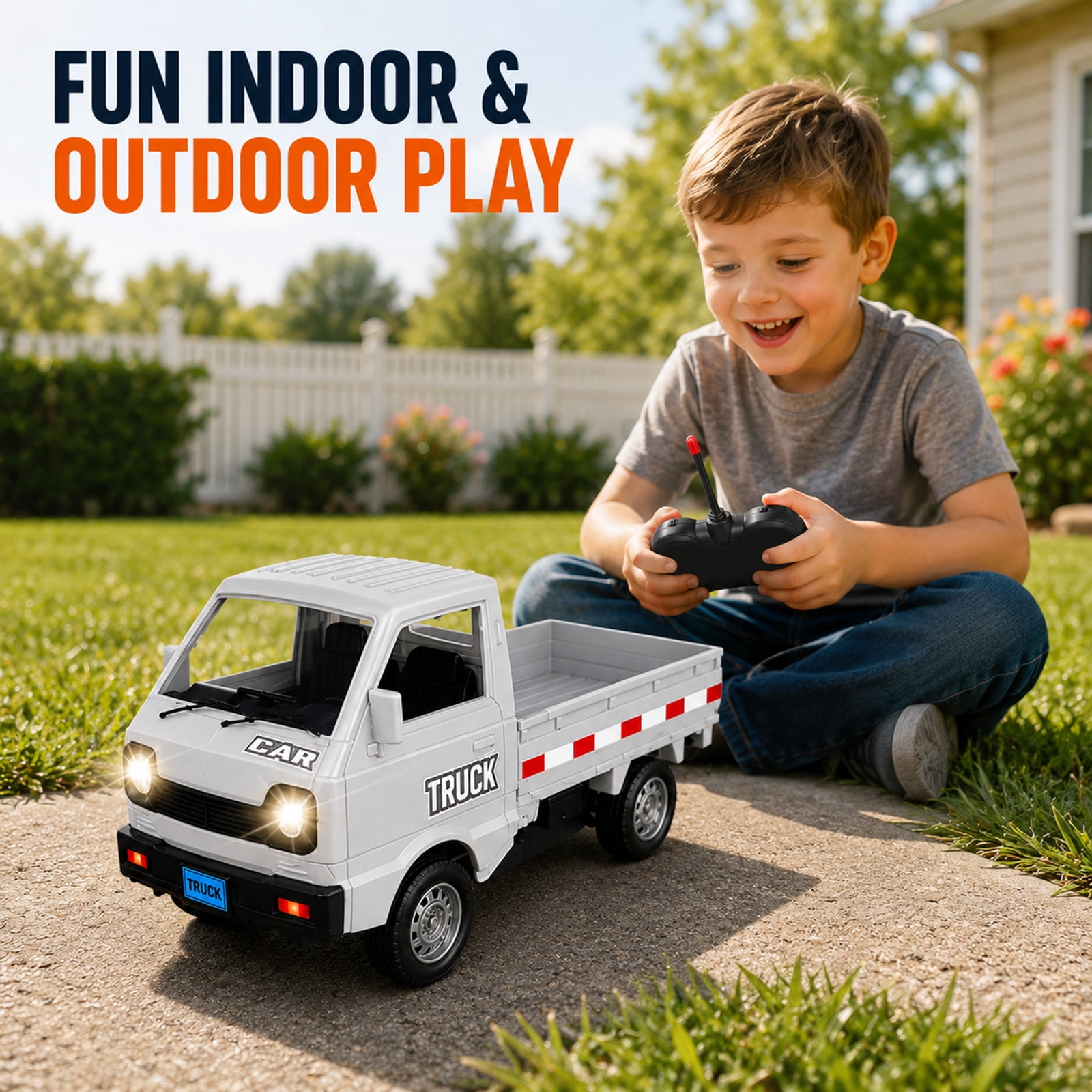 RC Pickup Truck Toy Remote Con - Kids Outdoor Electric Car recension och pris