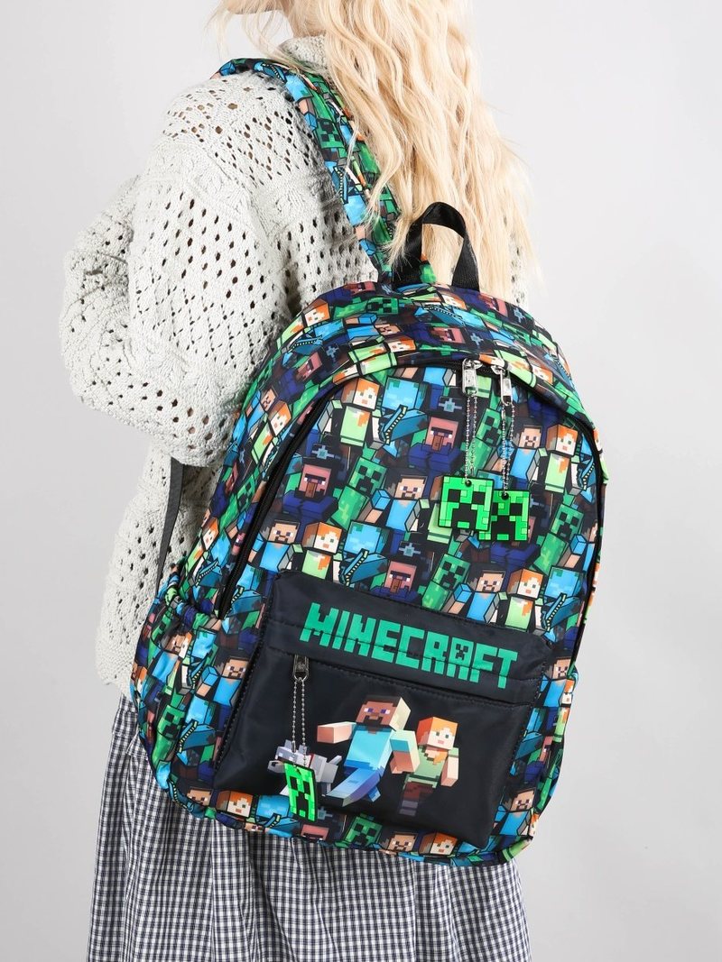 Minecraft Backpack Graffiti Pr - Kids Outdoor Backpack recension och pris