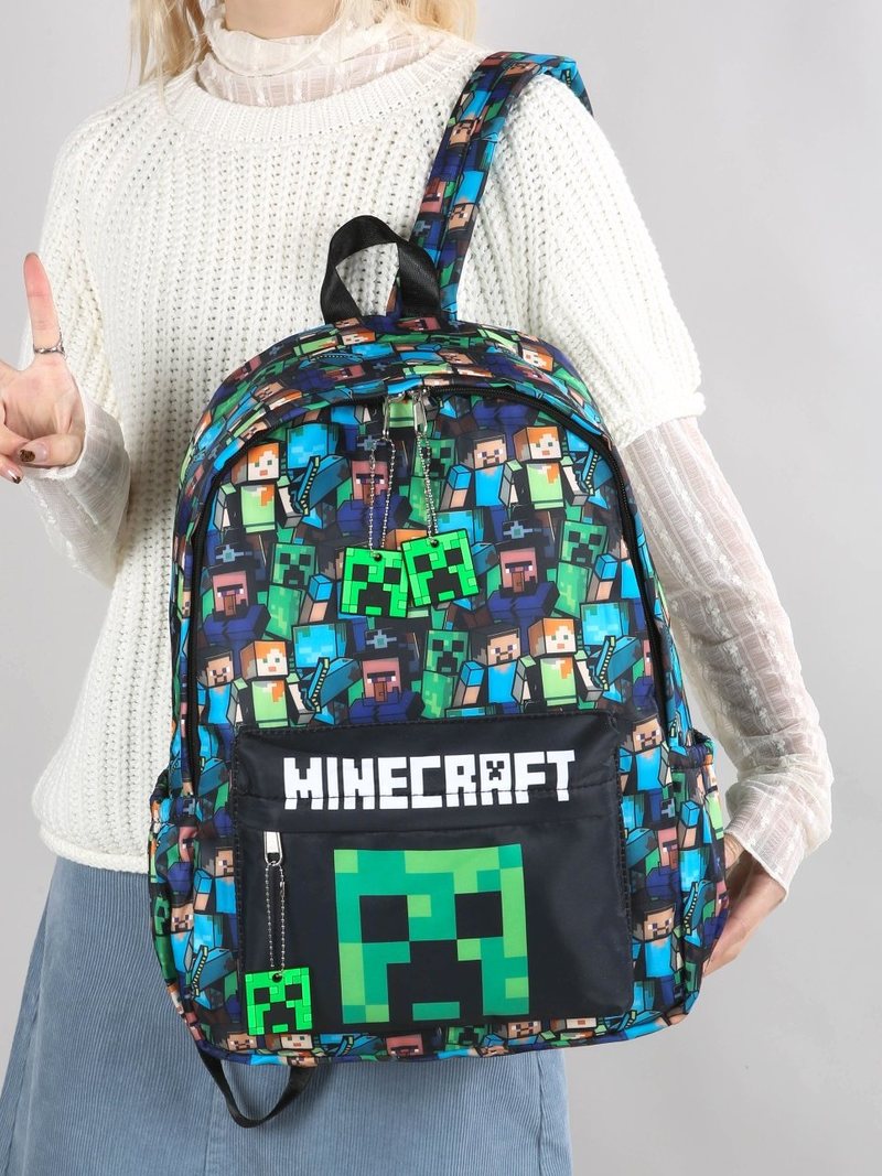 Minecraft Backpack Graffiti Pr - Kids Outdoor Backpack recension och pris
