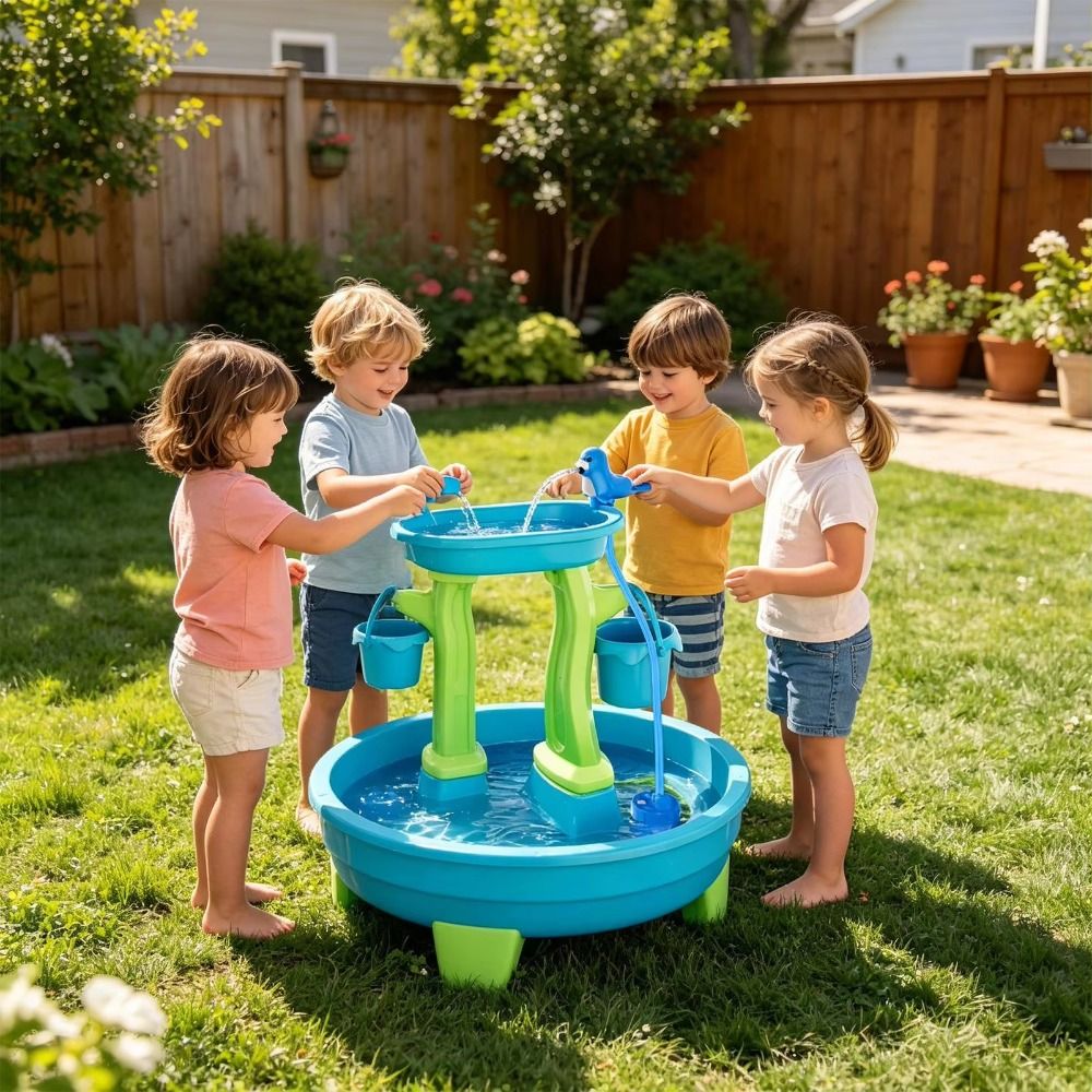 Portable No-Drill Kids Water T - Kids Outdoor Water Play Table recension och pris