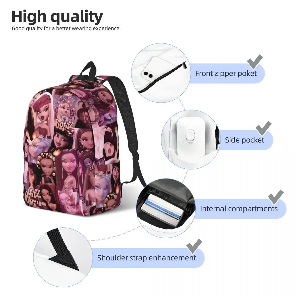 Cool Bratz Backpack for Boy Gi - Kids Outdoor Backpack recension och pris