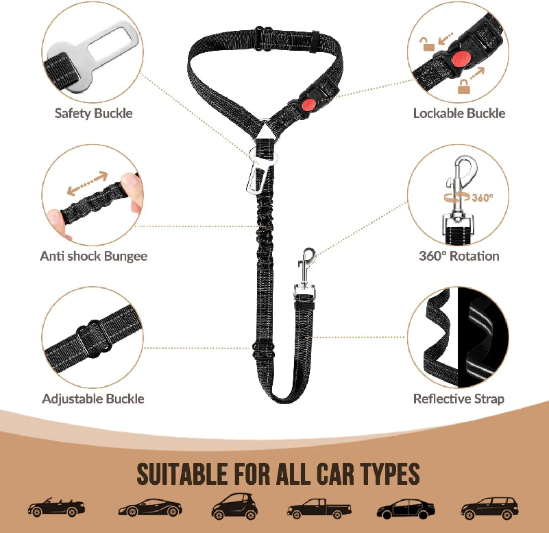 Dog Seat Belt for Car,Dog Car  - Swing Seat Belt recension och pris
