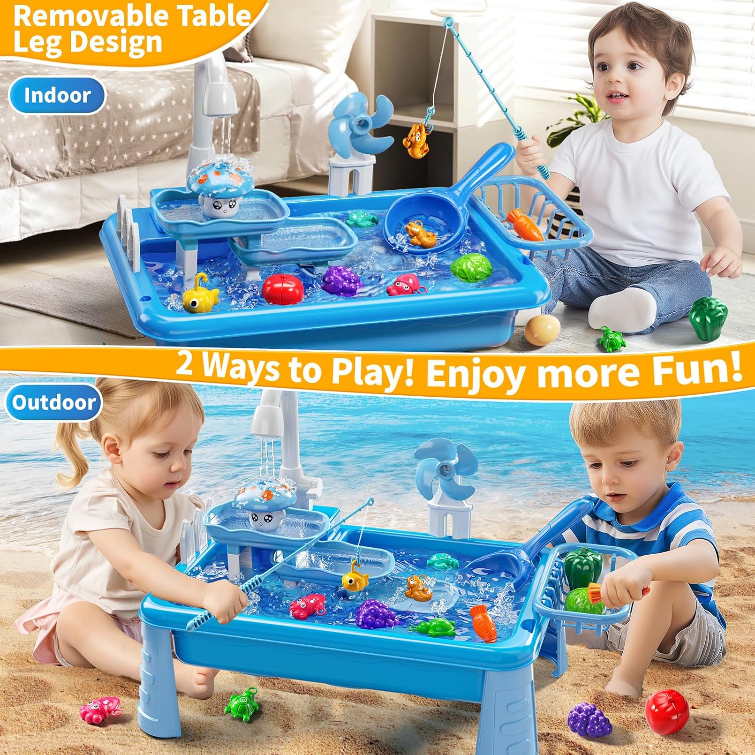 Water Table Play Sink Toy for  - Kids Outdoor Play Table recension och pris