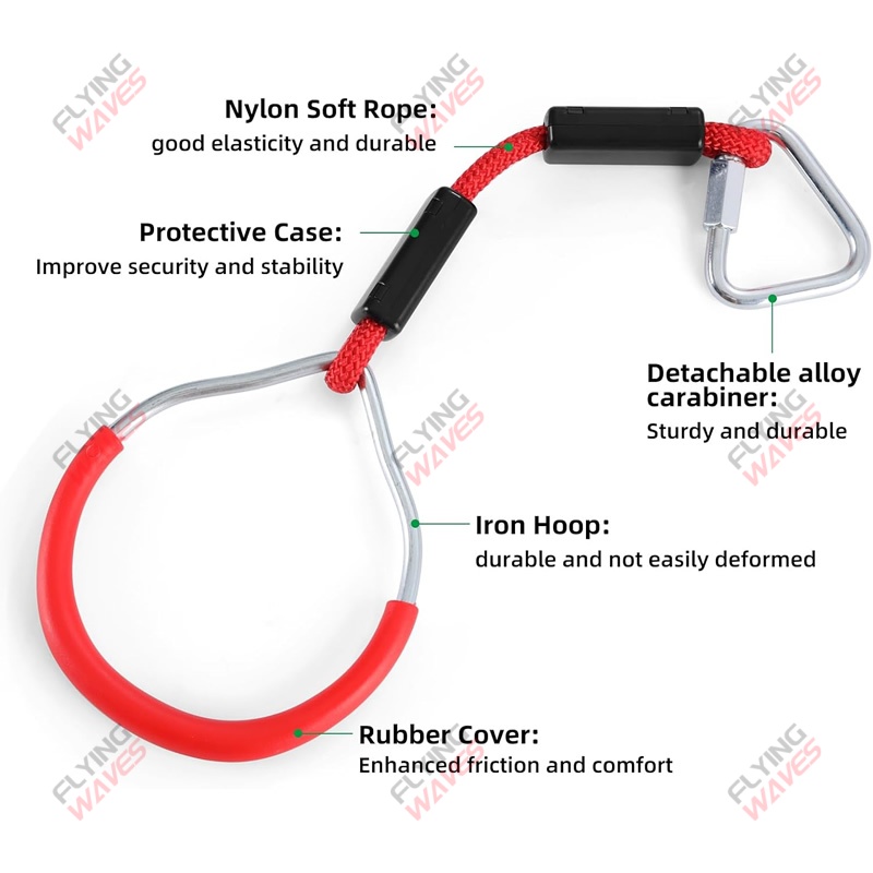 Kids Hanging GYM Ring Swing Cl - Kids Outdoor Monkey Bars recension och pris