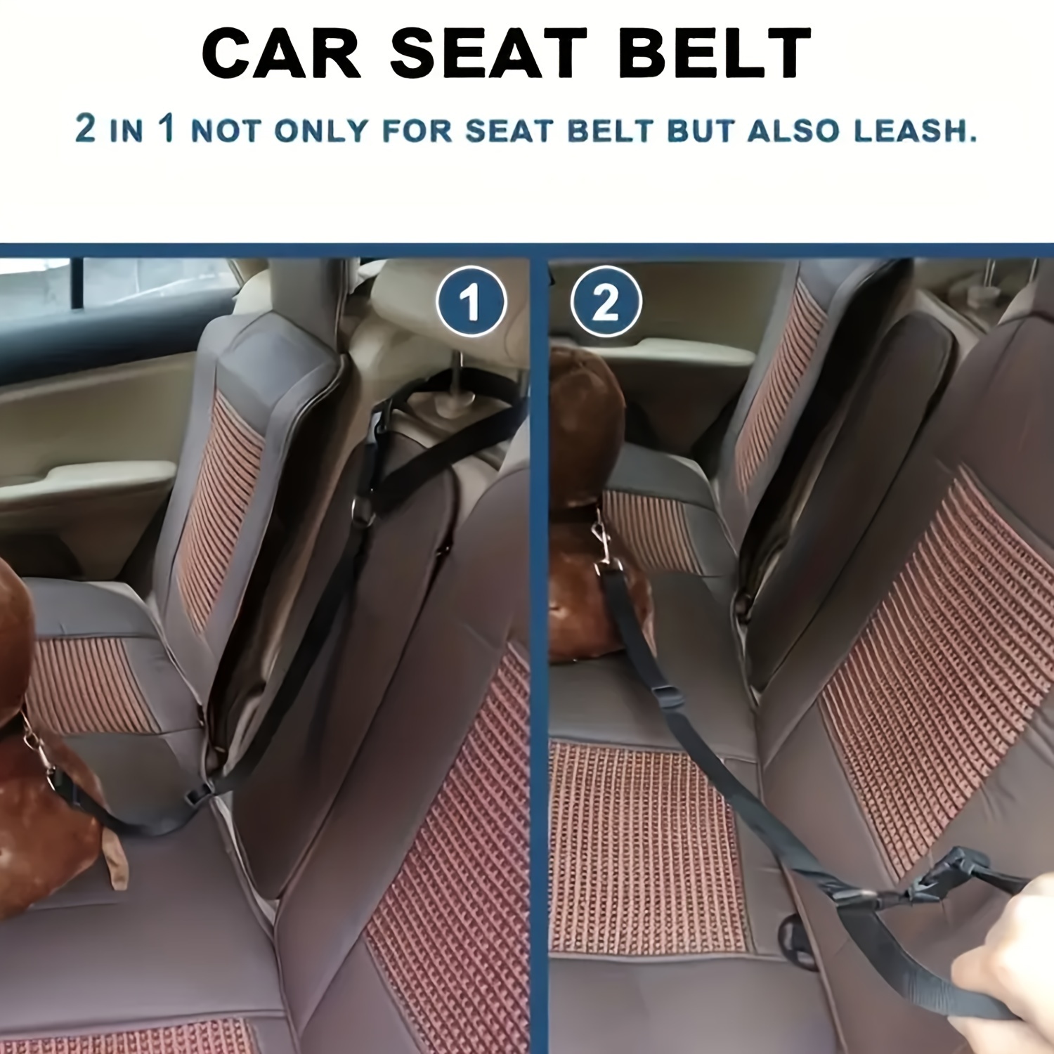 Solid Color Two-in-one Pet Car - Swing Seat Belt recension och pris