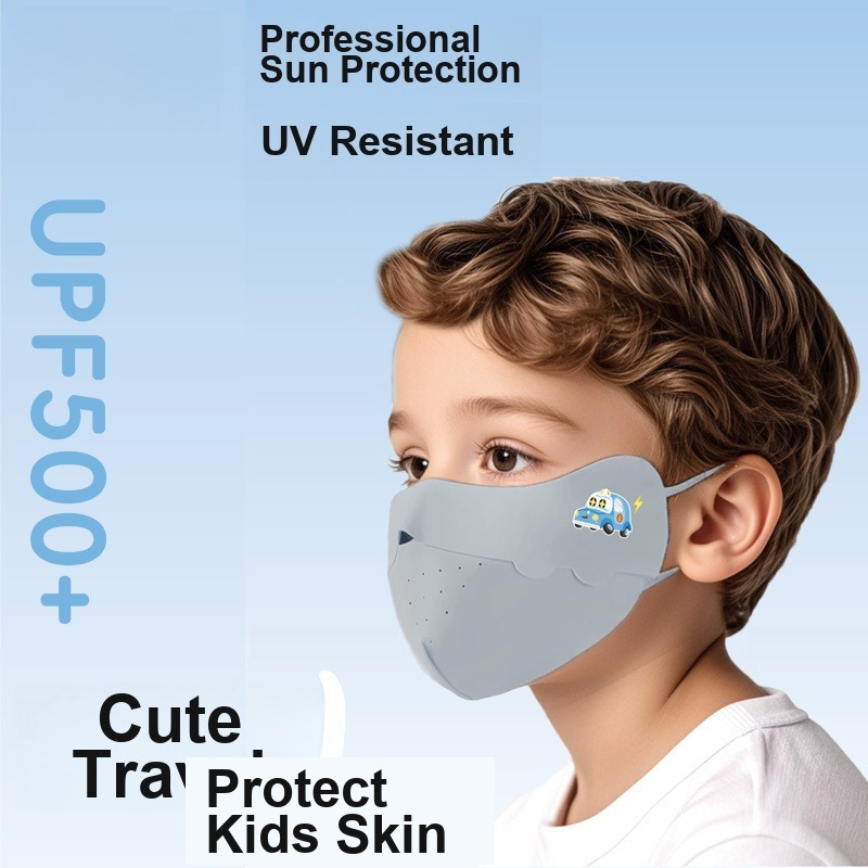 Kids Ice Silk Face Mask Cute P - Outdoor Kid Friendly recension och pris