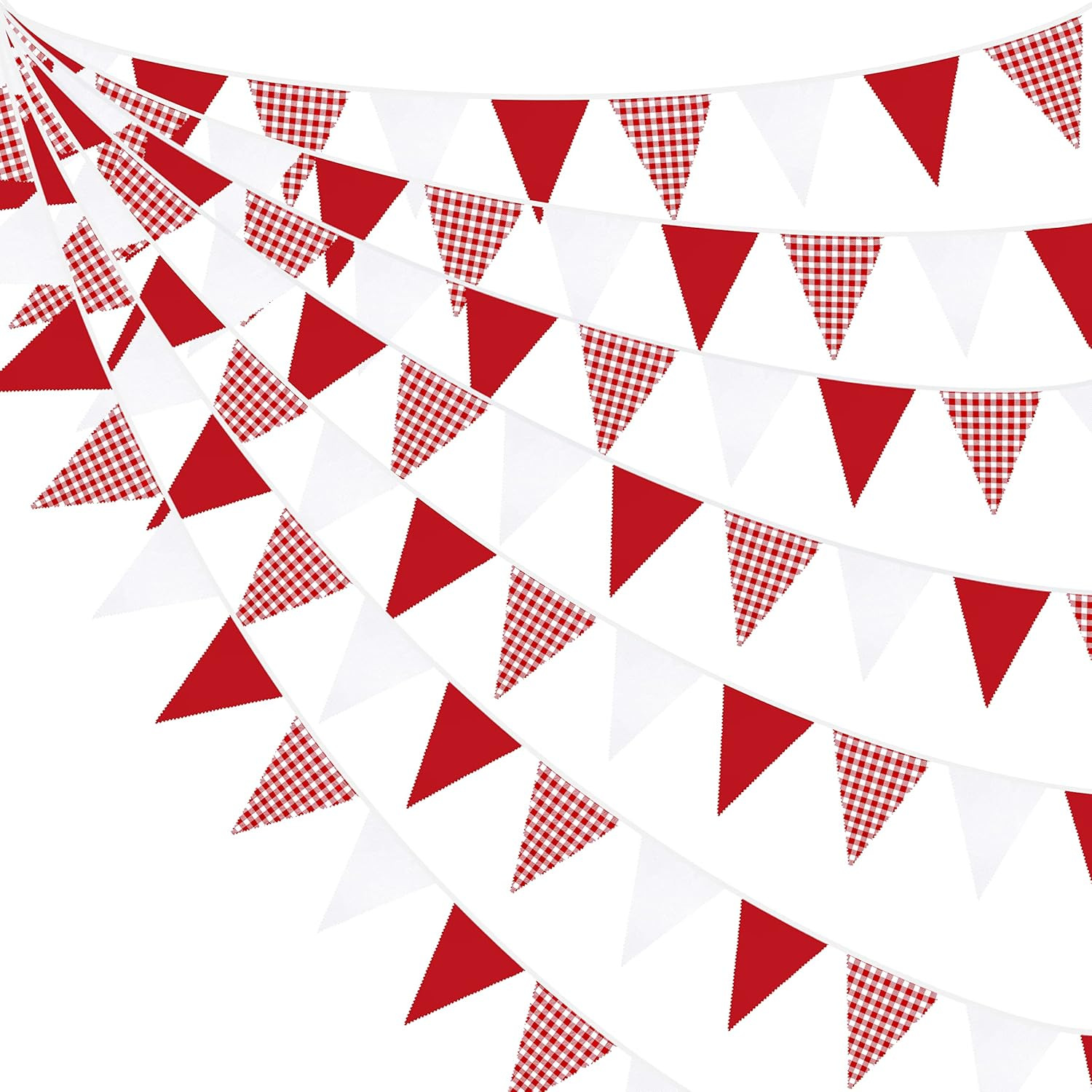 Red and White Banner Triangle  - Kids Outdoor Garden Set recension och pris