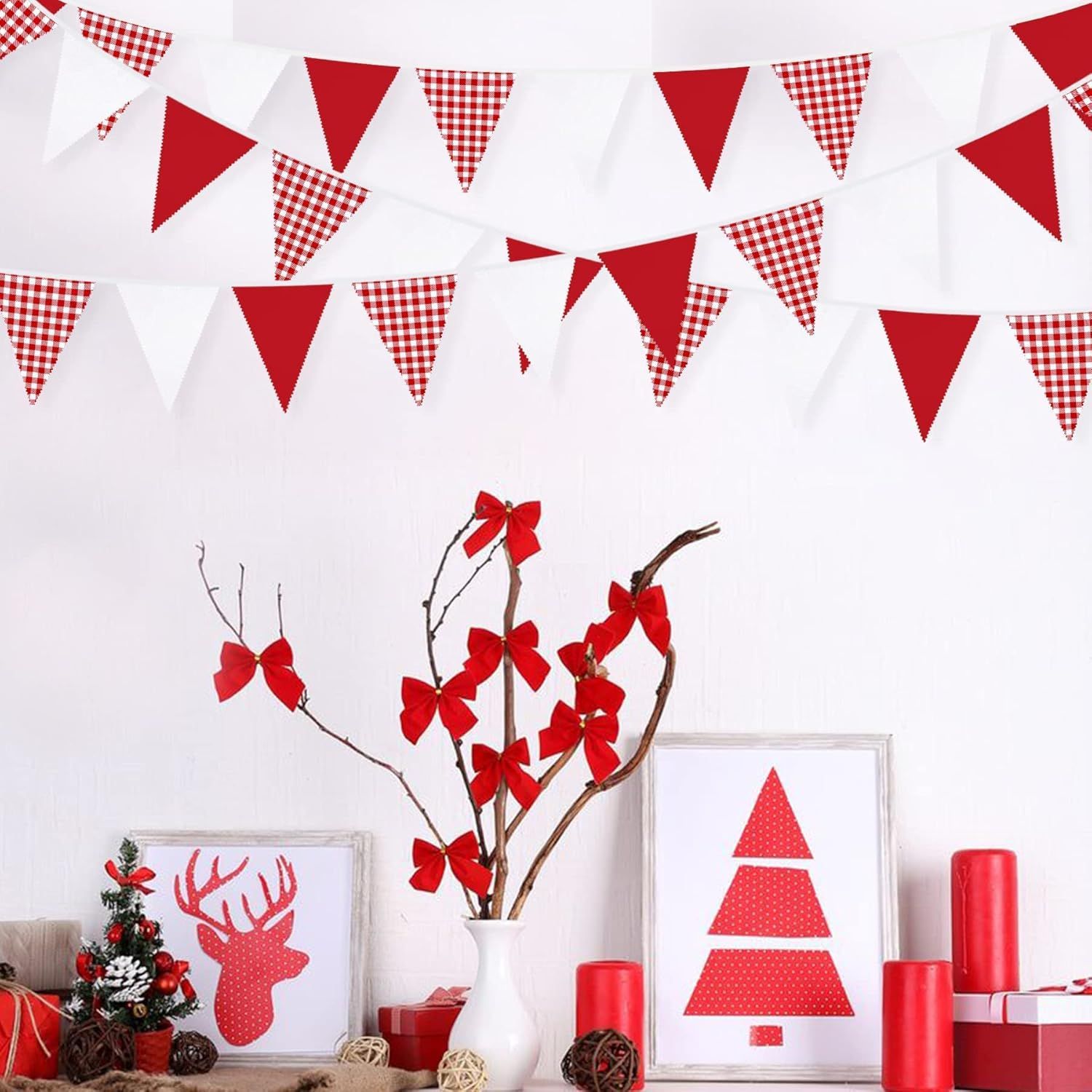 Red and White Banner Triangle  - Kids Outdoor Garden Set recension och pris
