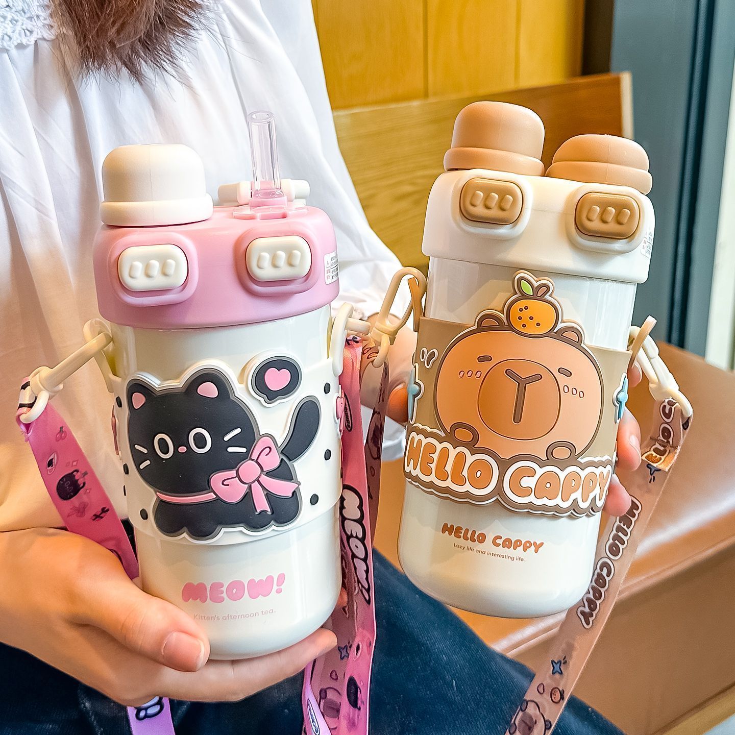 Capybara Double Drink Stainles - Outdoor Kid Friendly recension och pris