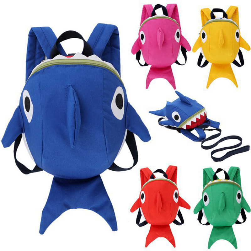 1Pcs Funny Cartoon Shark Backp - Kids Outdoor Backpack recension och pris