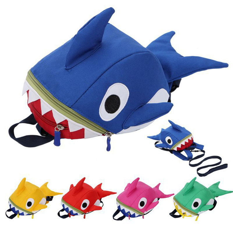 1Pcs Funny Cartoon Shark Backp - Kids Outdoor Backpack recension och pris