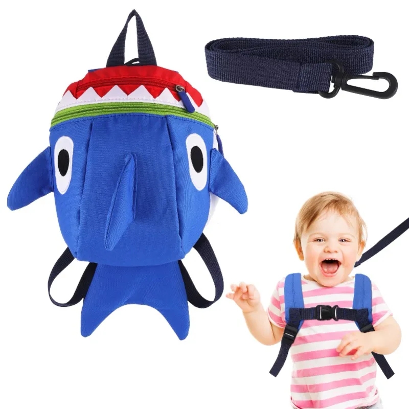 1Pcs Funny Cartoon Shark Backp - Kids Outdoor Backpack recension och pris