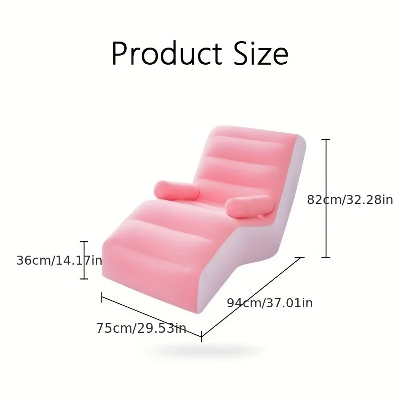 Inflatable Lazy Sofa Flocking  - Kids Outdoor Lounge Furniture recension och pris