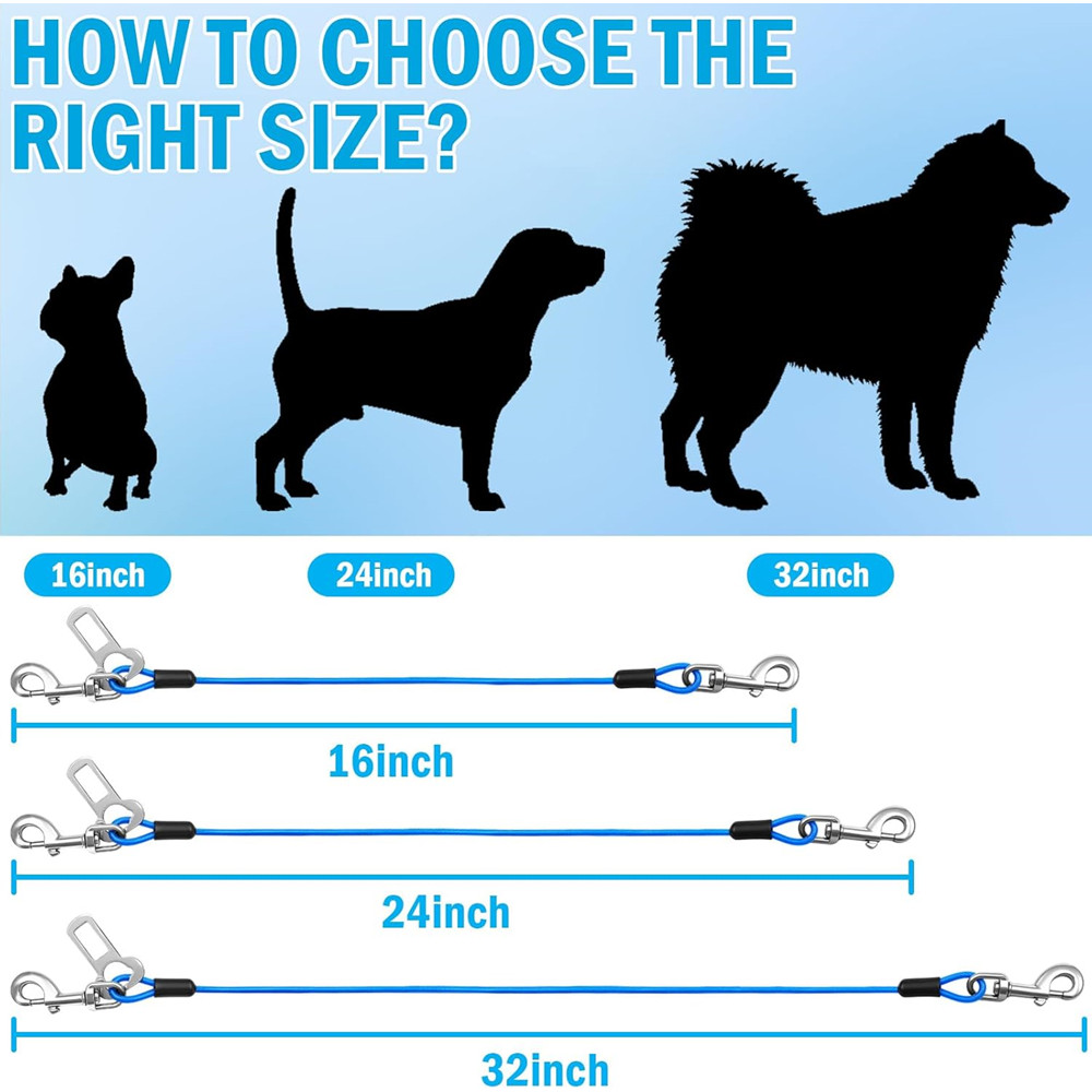 1Pc Chew-Proof Dog Car Harness - Swing Seat Belt recension och pris