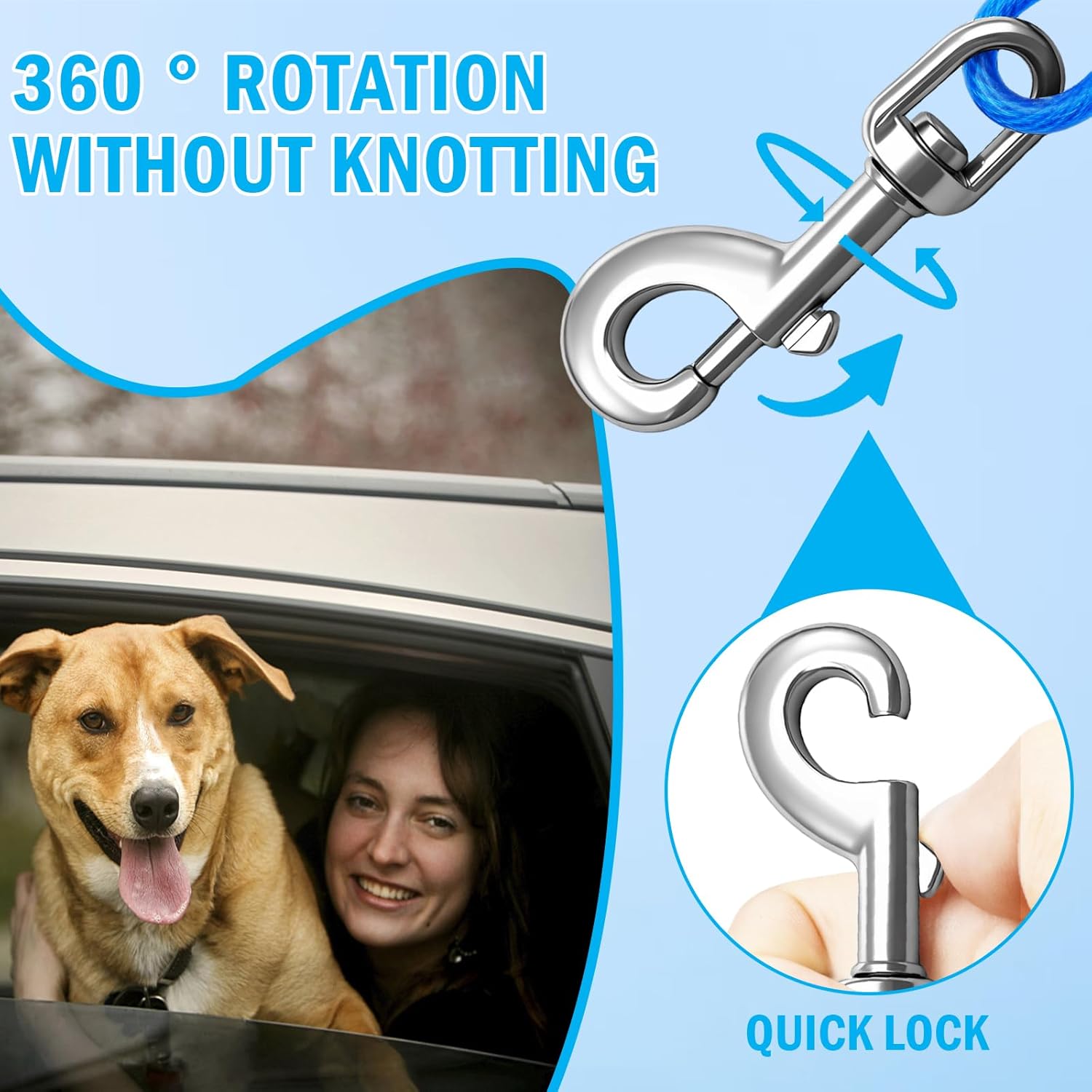 1Pc Chew-Proof Dog Car Harness - Swing Seat Belt recension och pris